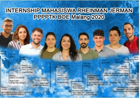 Internship Mahasiswa RhainMain Jerman di  PPPPTK BOE Malang