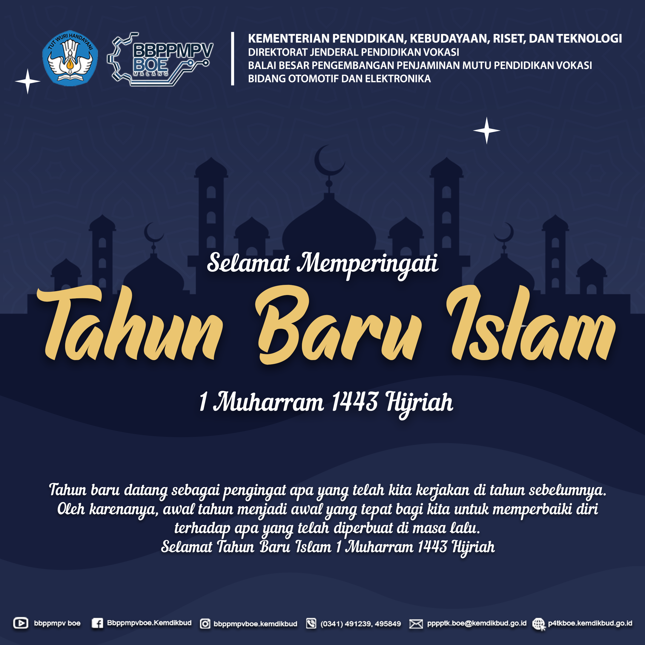 Selamat Memperingati Tahun Baru Islam 1 Muharram 1443 Hijriah