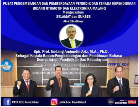 Selamat Bertugas Bpk. Prof. Endang Aminudin Aziz.,M.A., Ph.D.