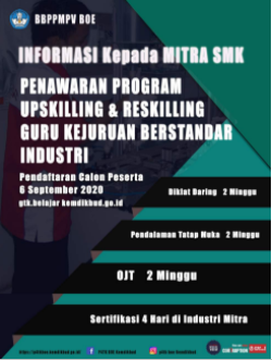 Penawaran Program Upskilling dan Reskilling Guru Kejuruan Berstandar industri