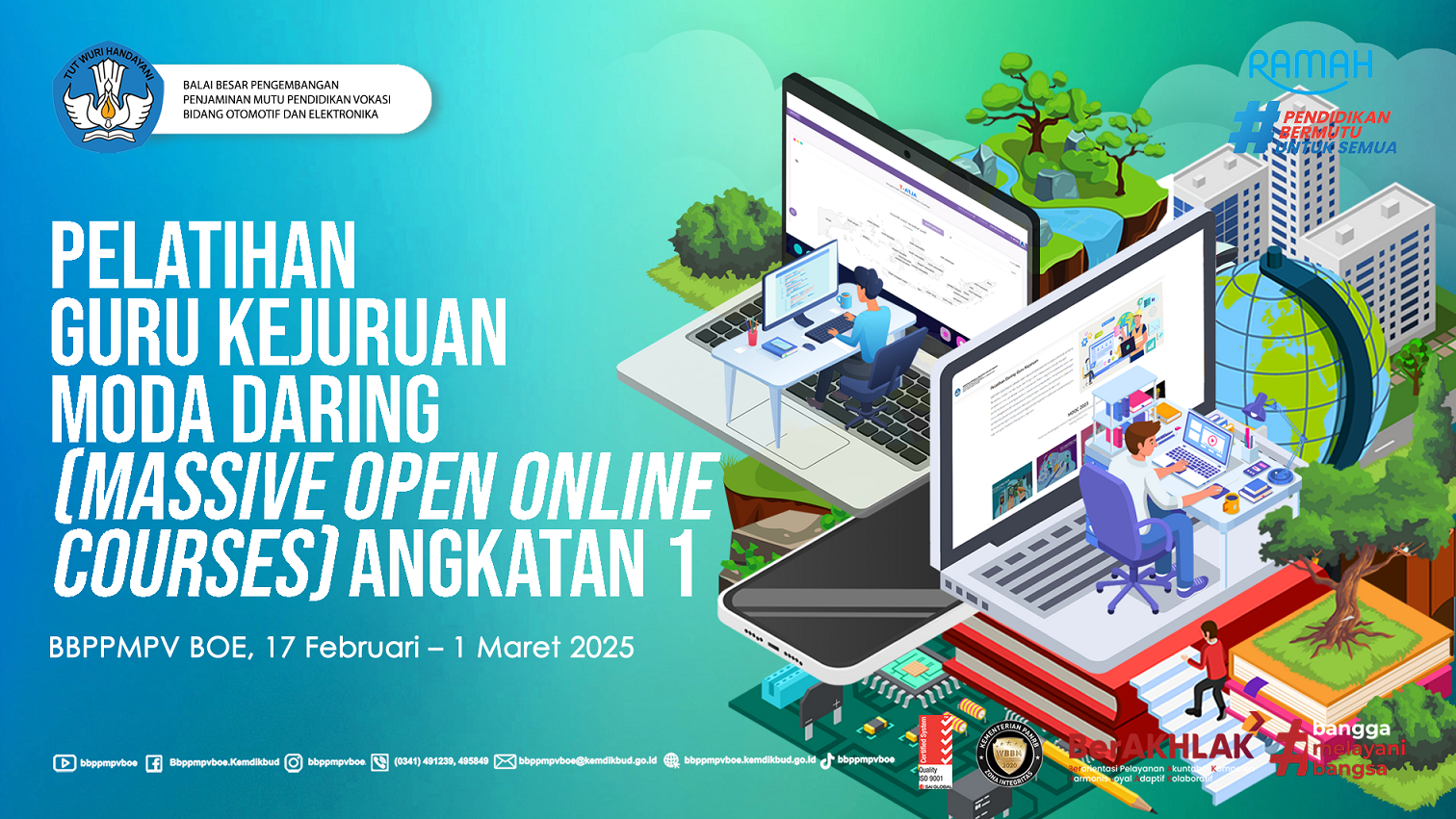 Undangan Peserta Pelatihan Guru Kejuruan Moda Daring MOOC Angkatan 1