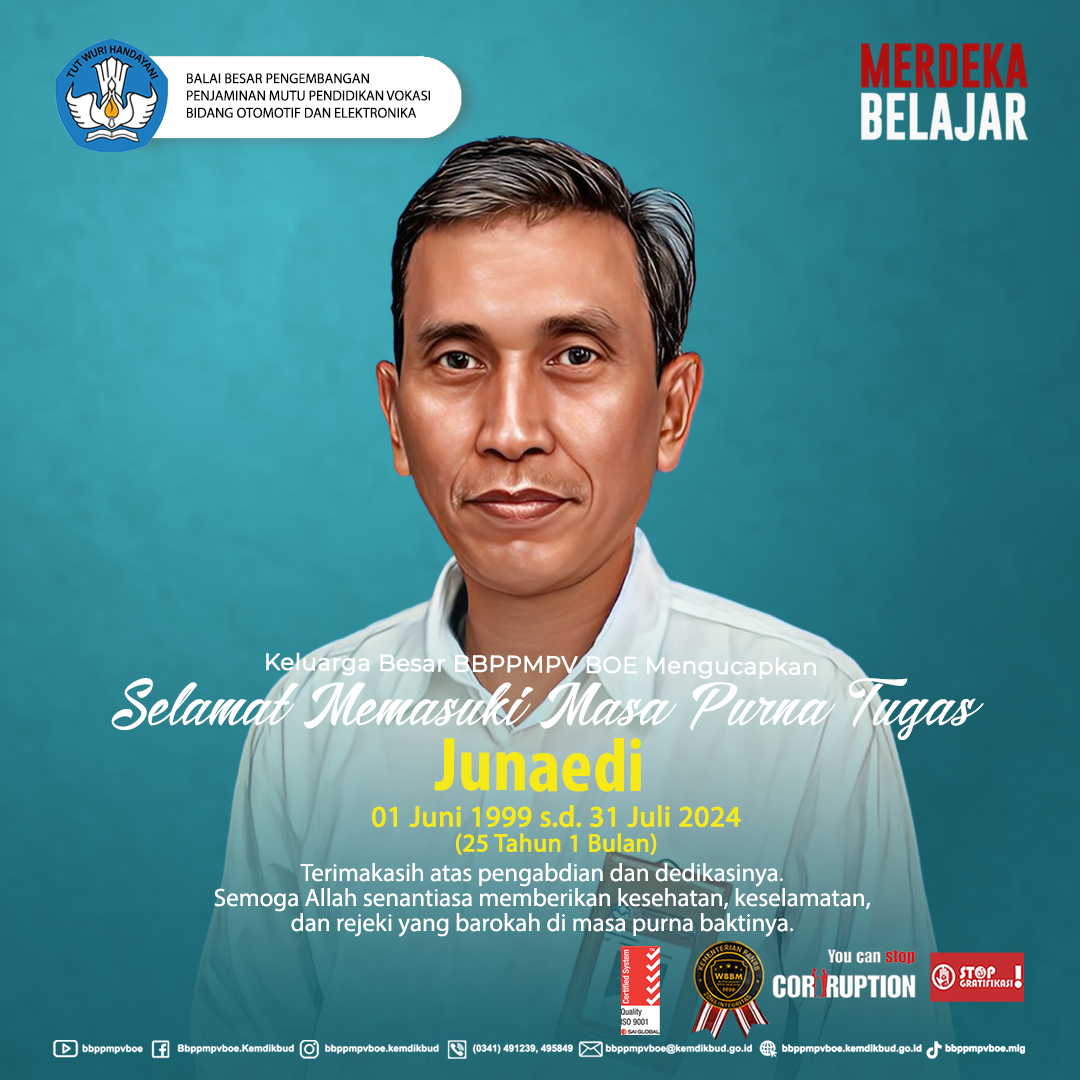 Selamat Memasuki Masa Purna Tugas Bapak Junaedi