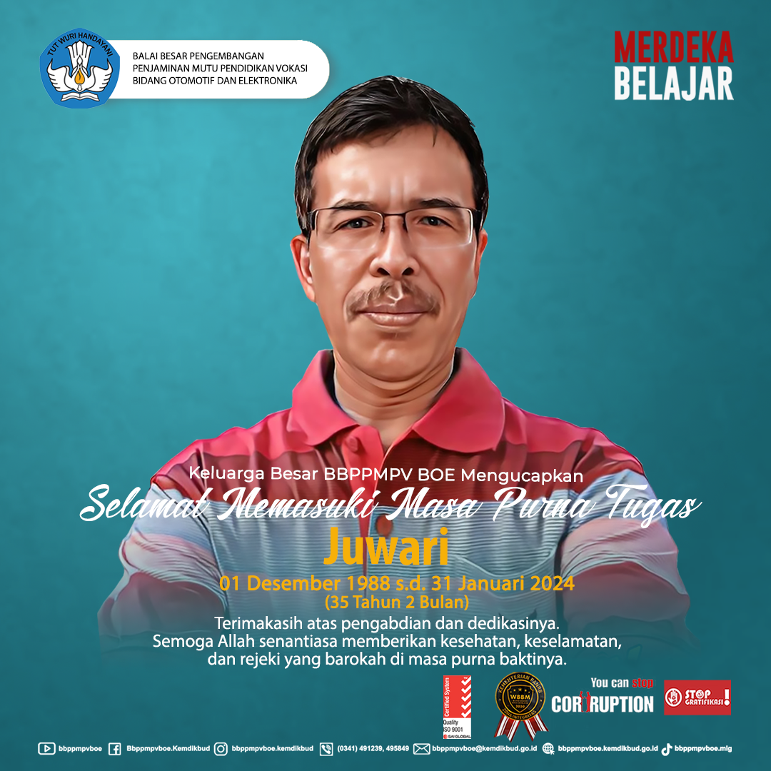 Selamat Memasuki Masa Purna Tugas Bapak Juwari