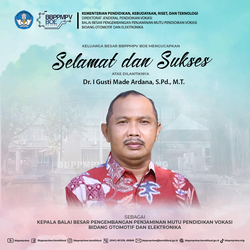 Selamat dan Sukses Pelantikan Dr. I Gusti Made Ardana, S.Pd., M.T.