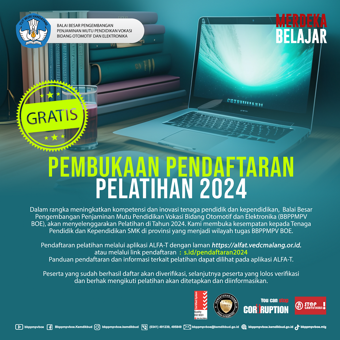 Pembukaan Pendaftaran Pelatihan 2024