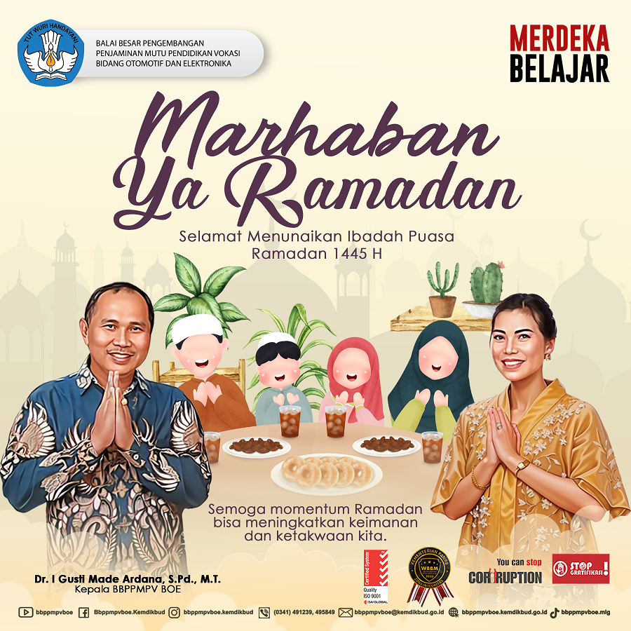 Selamat Menunaikan Ibadah Puasa Ramadan 1445 H tahun 2024
