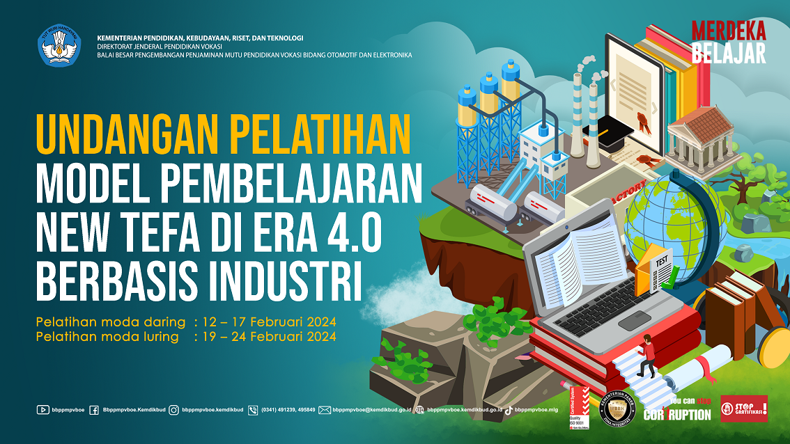 Undangan Pelatihan Model Pembelajaran New TeFA di Era 4.0 Berbasis Industri 