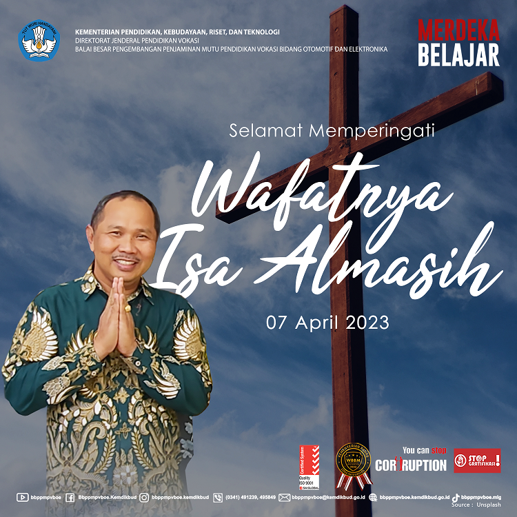 Selamat Memperingati Wafatnya Isa Almasih