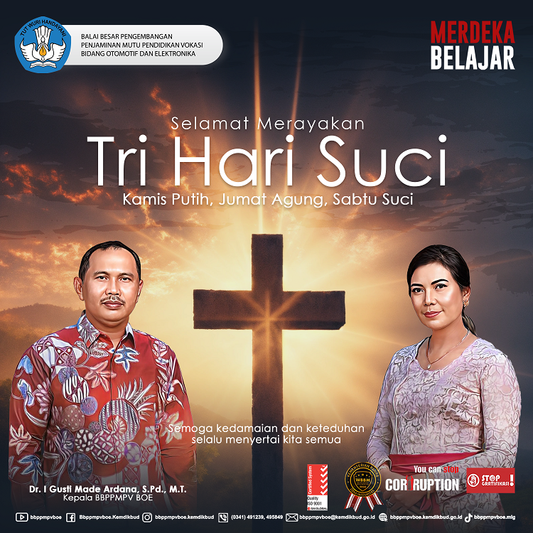 Selamat Memperingati Tri Hari Suci (Kamis Putih, Jumat Agung, Sabtu Suci)