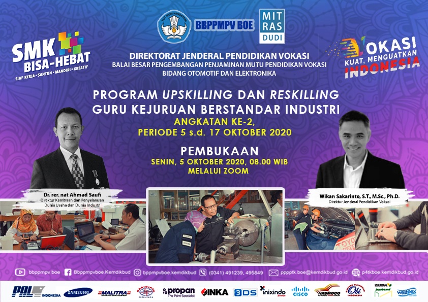 Undangan Peserta Diklat Kegiatan Upskilling dan Reskilling BBPPMPV BOE Tahap 2