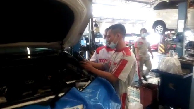 OJT Teknik Otomotif, Peserta Langsung Hadapi Mobil Customer