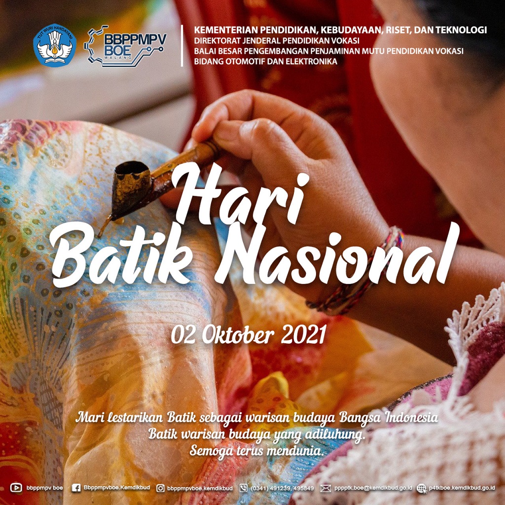 Selamat Hari Batik Nasional, 02 Oktober 2021