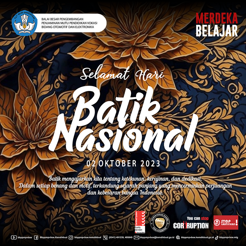 Selamat Hari Batik Nasional, 02 Oktober 2023