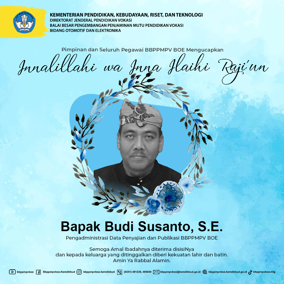 Turut Berduka Cita Atas Meninggalnya Bapak Budi Susanto, S.E.