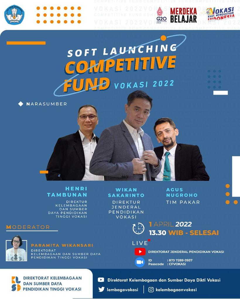 Soft Launching Competitive Fund Vokasi 2022