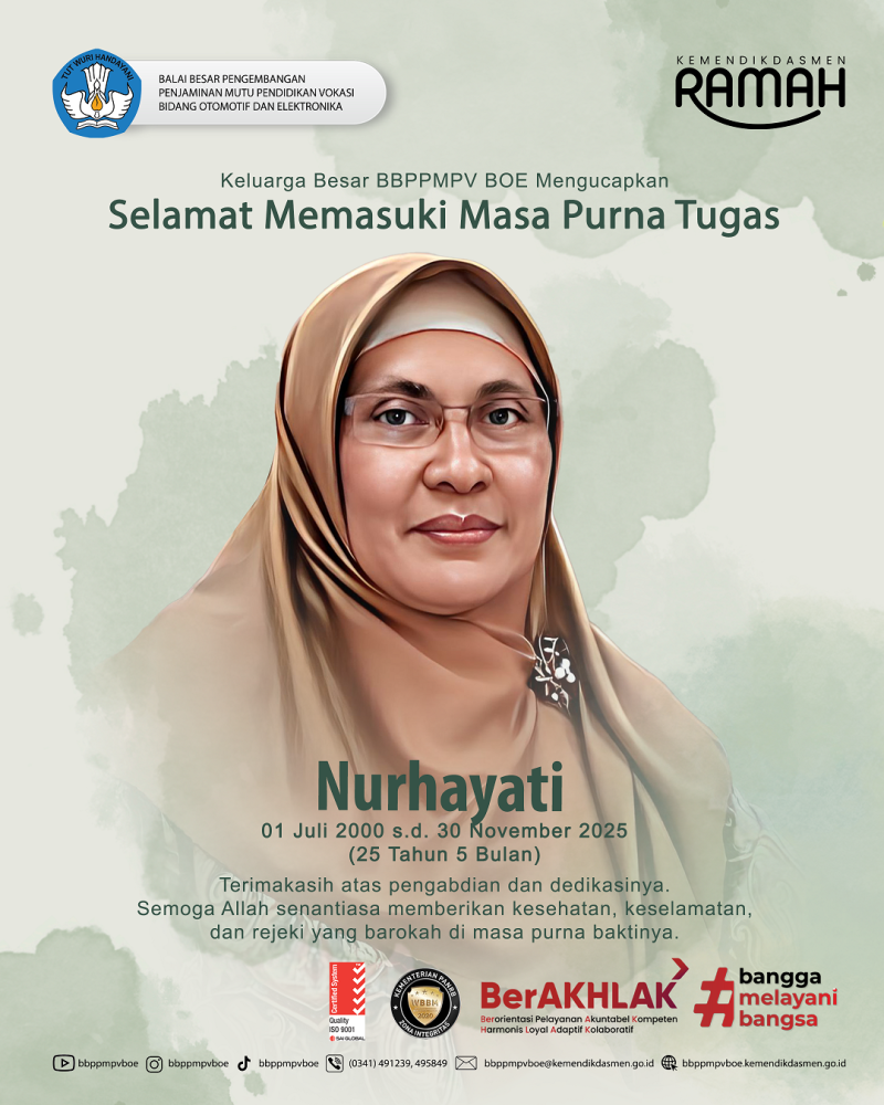 Selamat Memasuki Masa Purna Tugas Bu Nurhayati