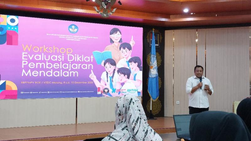 BBPPMPV BOE Gelar Workshop Evaluasi Pelatihan Pembelajaran Mendalam