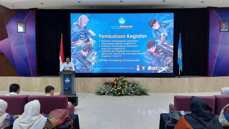 270 Peserta Ikuti Pelatihan Pembelajaran Mendalam dan Upskilling Guru Kejuruan di BBPPMPV BOE Malang