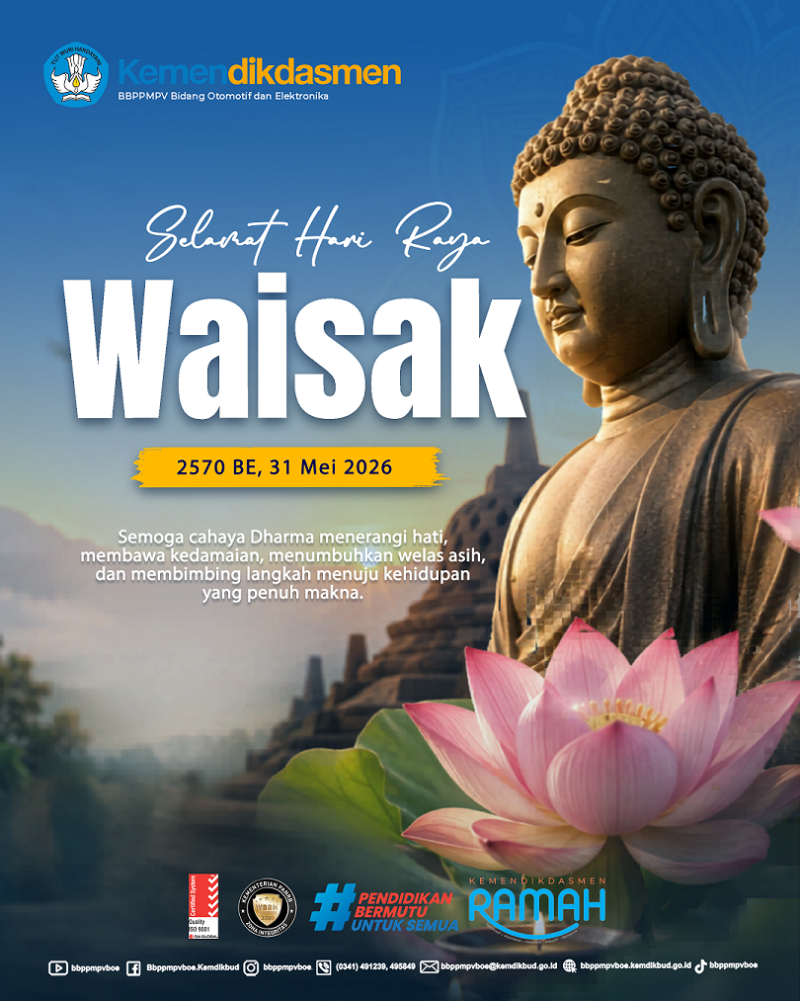 Selamat Memperingati Hari Raya Tri Suci Waisak 2570 BE, 31 Mei 2026
