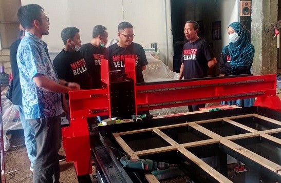 SDM Teknik Mesin BBPPMPV BOE Studi Banding Memperdalam Pembuatan Program CNC Laser/Plasma Cutting