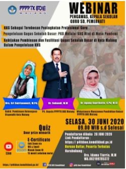 Webinar KKG sebagai Terobosan Peningkatan Profesional Guru