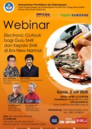 Webinar Electronic Outlook bagi Guru SMK dan Kepala SMK di Era New Normal