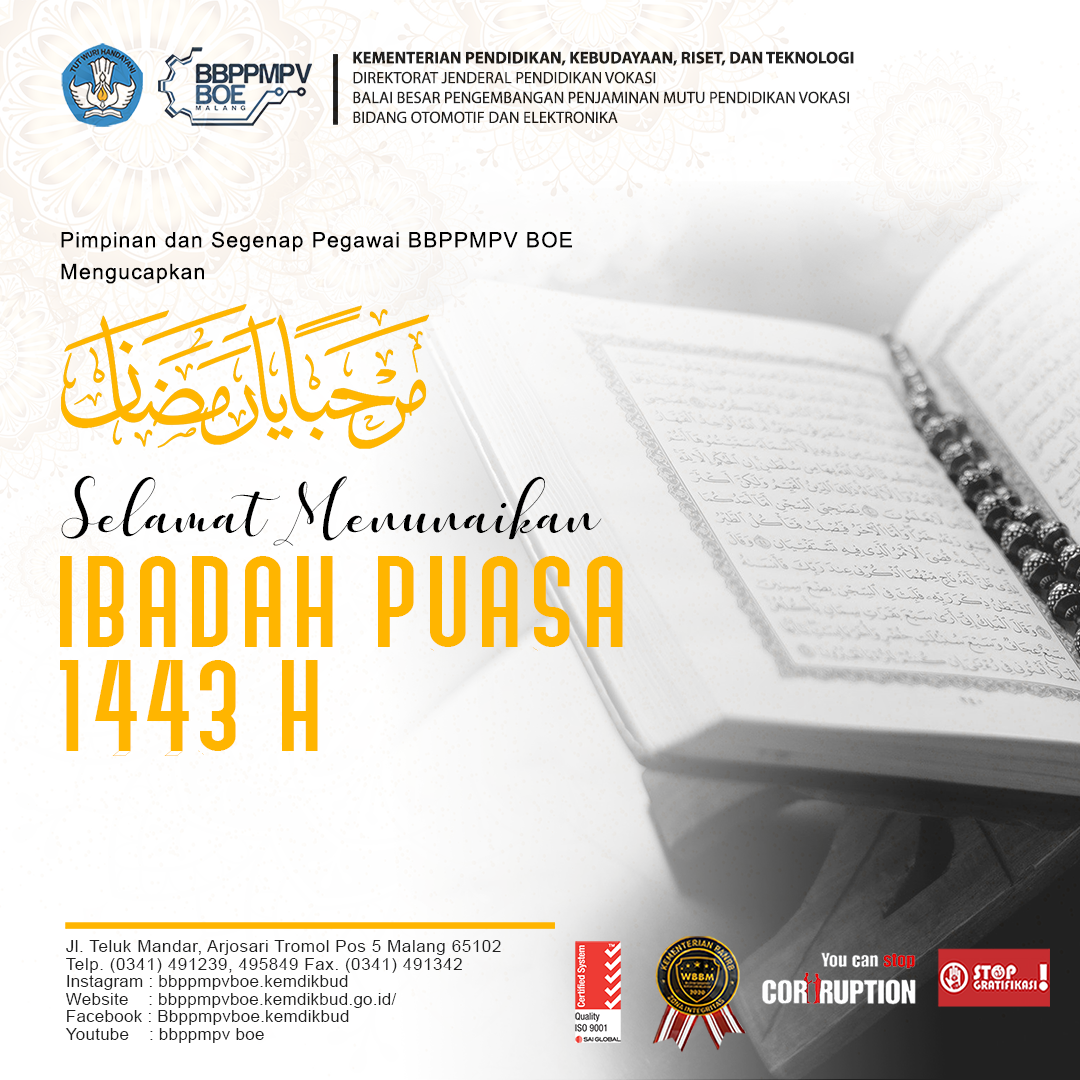 Marhaban Ya Ramadhan 1443 H