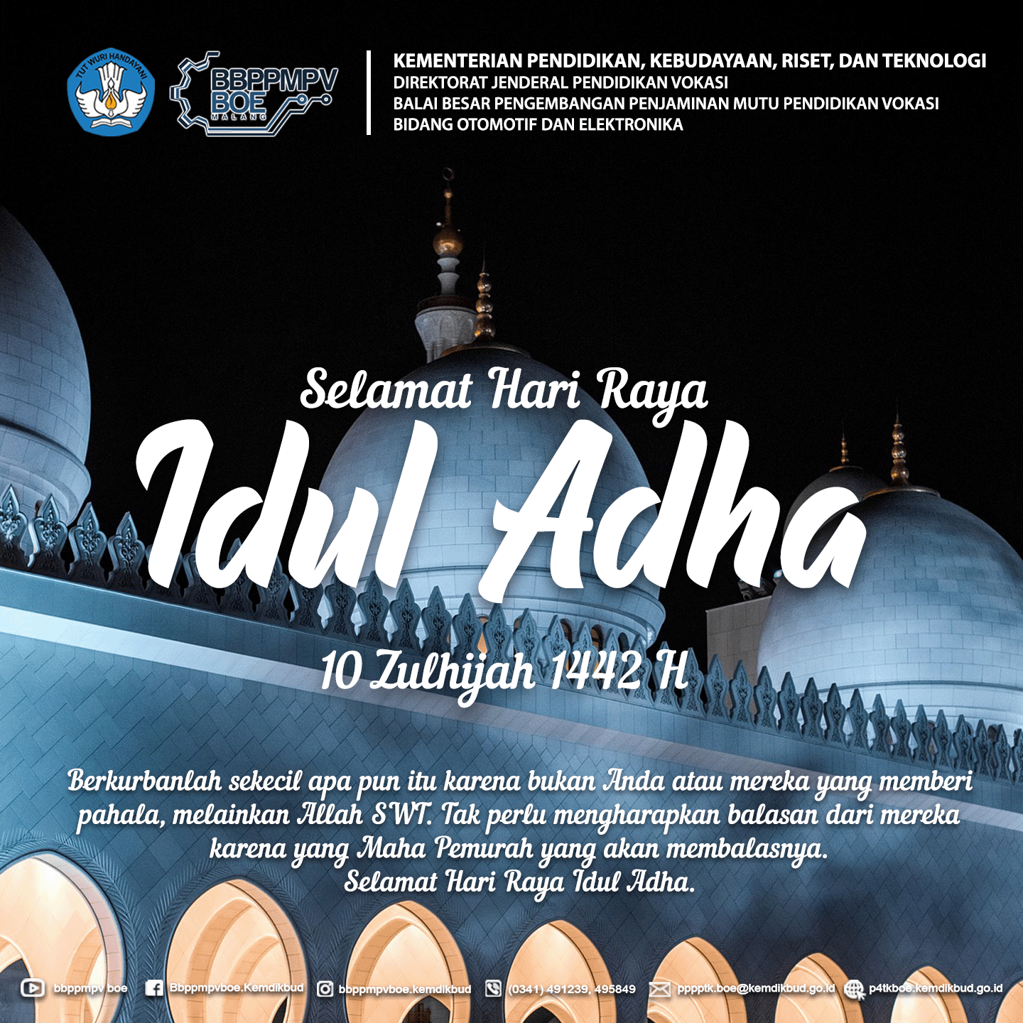 Selamat Hari Raya Idul Adha 10 Zulhijah 1442 H