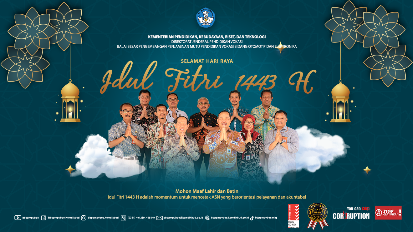 Selamat Hari Raya Idul Fitri 1443 Hijriah