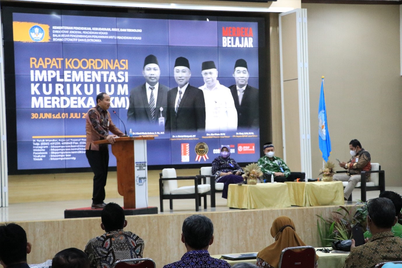 Koordinasi Implementasi Kurikulum Merdeka (IKM) Prov.Jawa Timur di BBPPMPV BOE