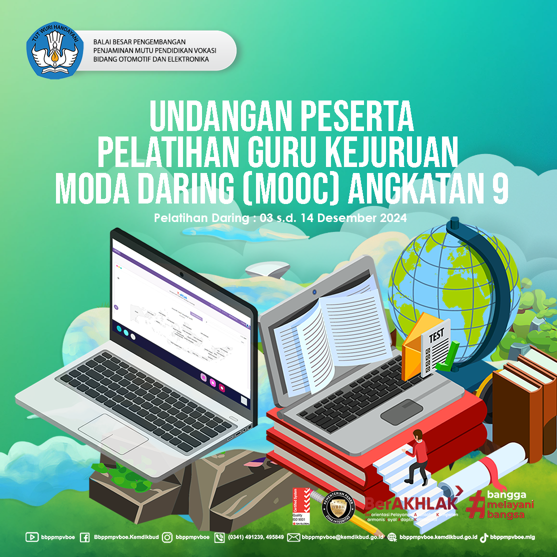 Undangan Peserta Pelatihan Guru Kejuruan Moda Daring MOOC Angkatan 9