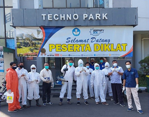 BBPPMPBOE Gelar Aksi Bersih dan Sterilisasi Area Ishoman