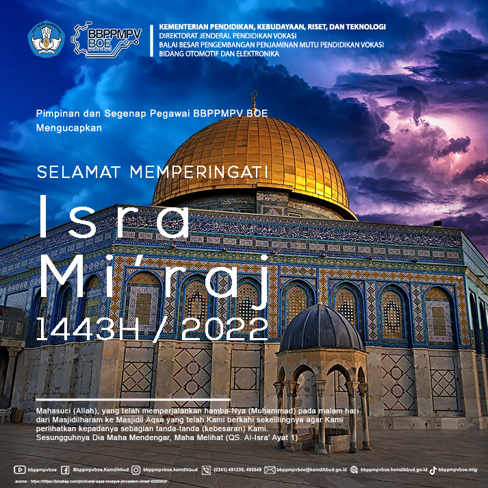 Selamat Memperingati Isra Mi raj 1443 H