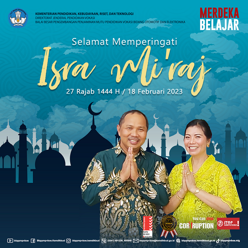 Selamat Memperingati Isra Mi raj 1444 H / 18 Februari 2023