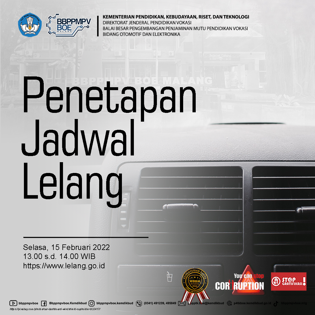 Pelaksanaan Lelang Ulang Kendaraan pada BBPPMPV BOE 