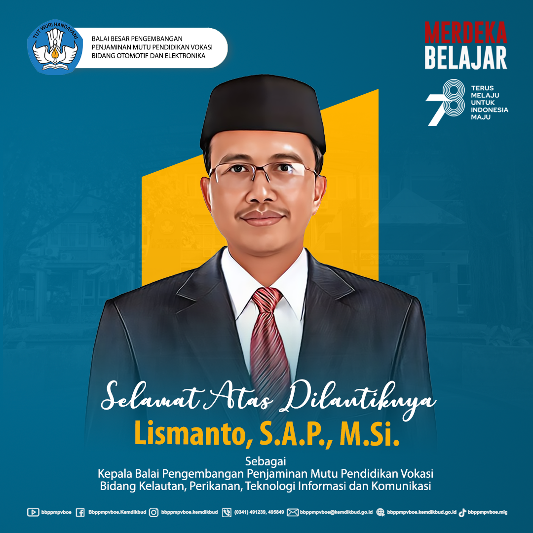 Selamat atas dilantiknya Lismanto, S.A.P., M.Si.
