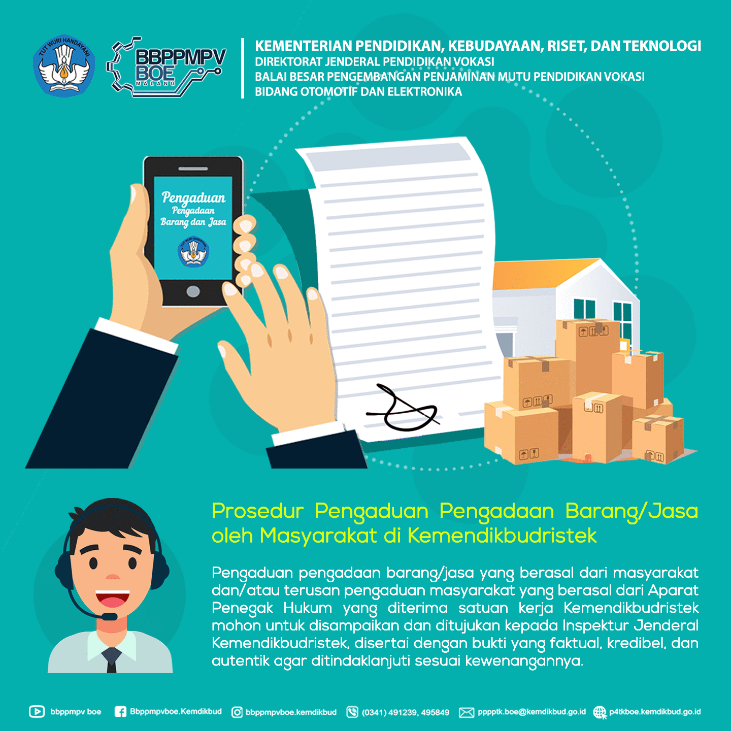 Prosedur Pengaduan Pengadaan Barang/Jasa oleh Masyarakat di Kemendikbudristek