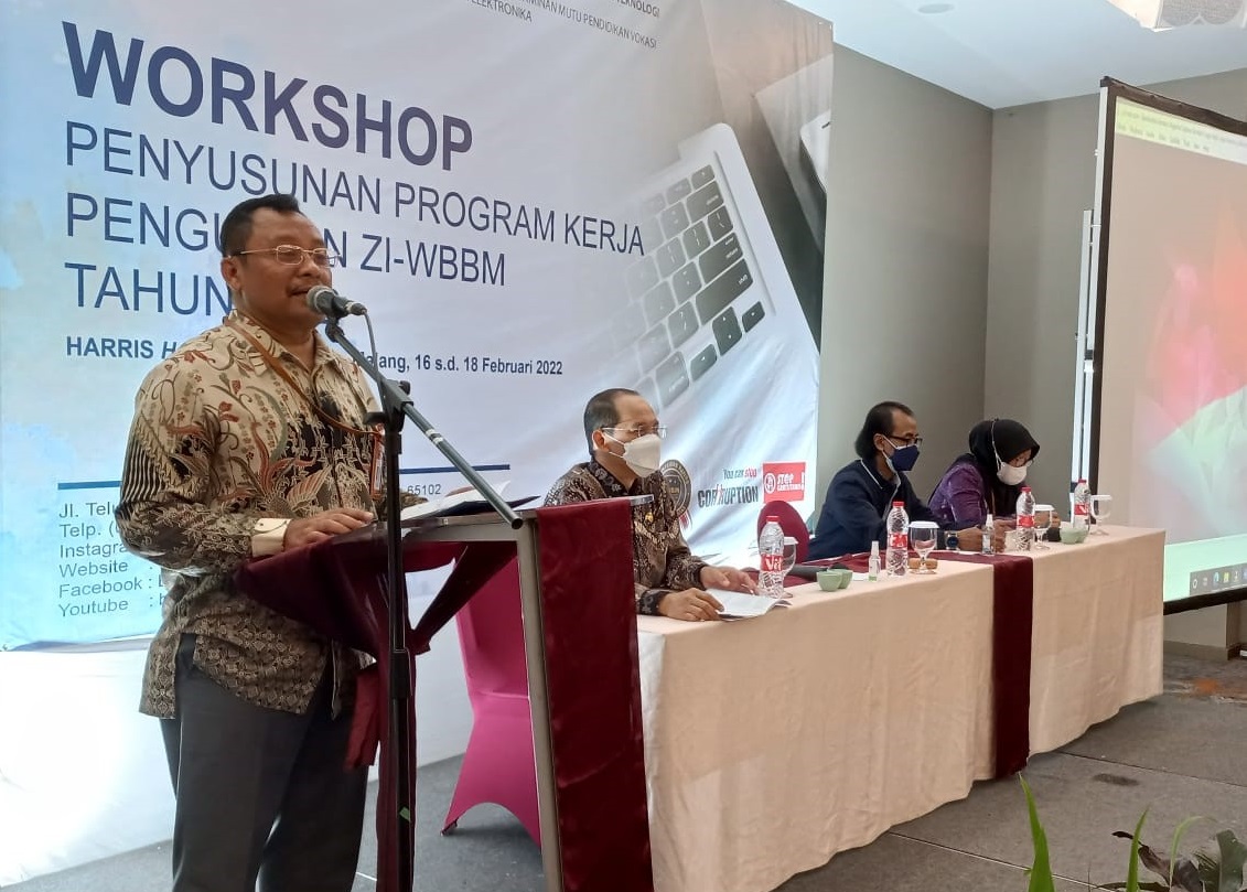 Workshop Penyusunan Program Kerja Penguatan ZI WBBM Th.2022