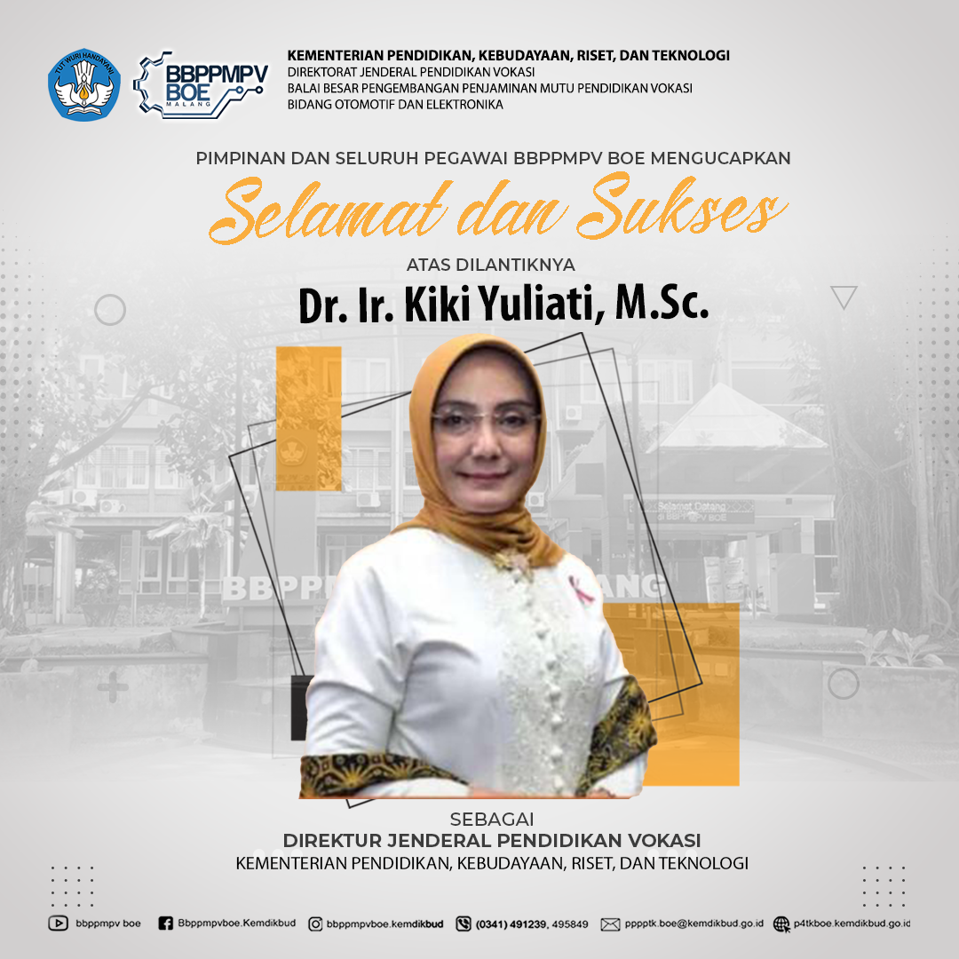 Selamat dan Sukses Pelantikan Dr. Ir. Kiki Yulianti M.Sc.