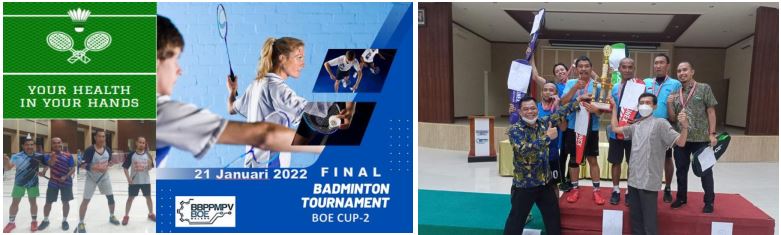 Tingkatkan Imunitas Tubuh BBPPMPV BOE Gelar BADMINTON CUP 2 