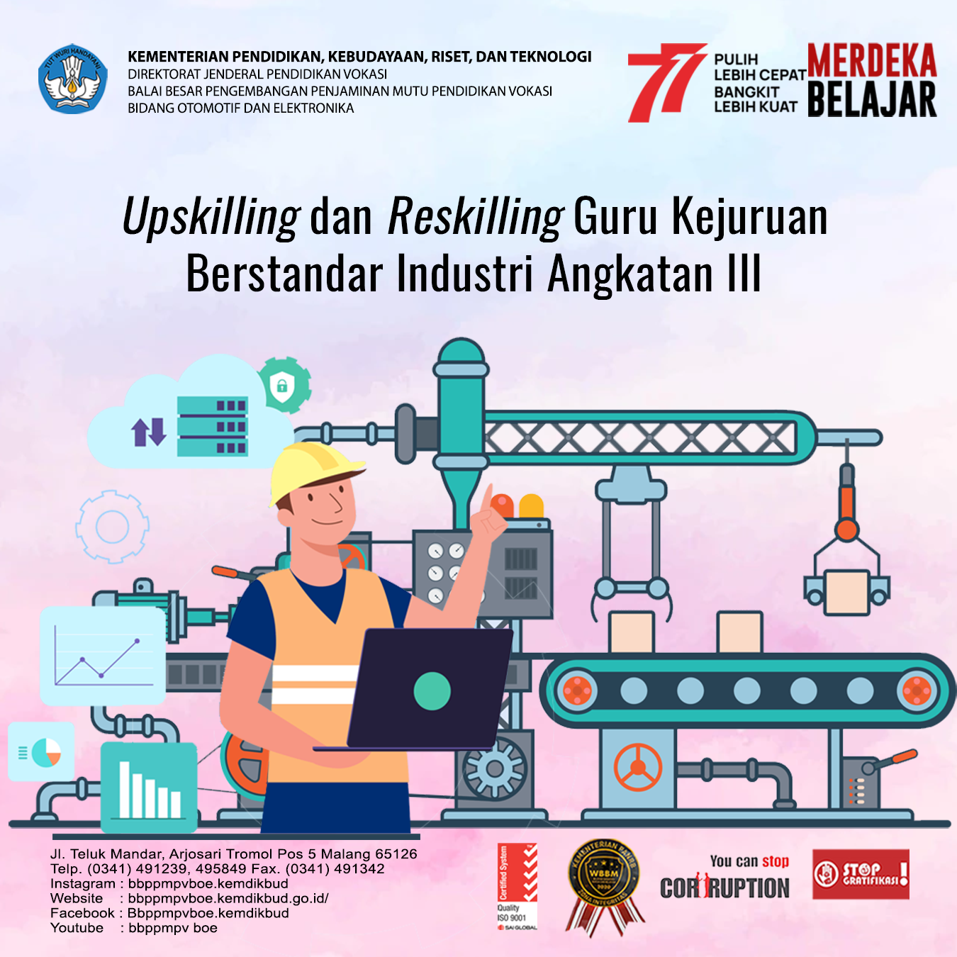 Undangan Upskilling dan Reskilling Guru Kejuruan Berstandar Industri Angkatan 3 