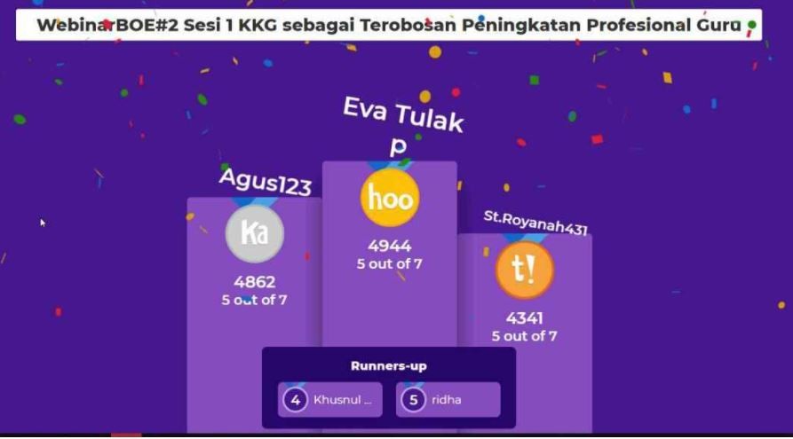 Pemenang Doorprize Webinar