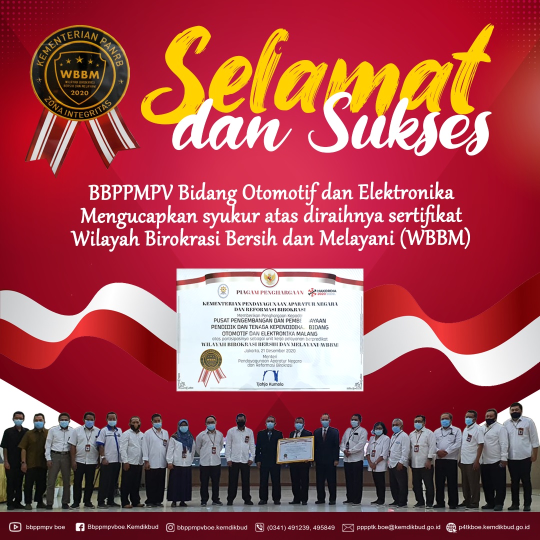 BBPPMPV BOE Meraih Sertifikat WBBM