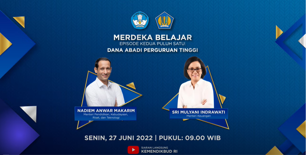 Merdeka Belajar episode 21 : Dana Abadi Perguruan Tinggi