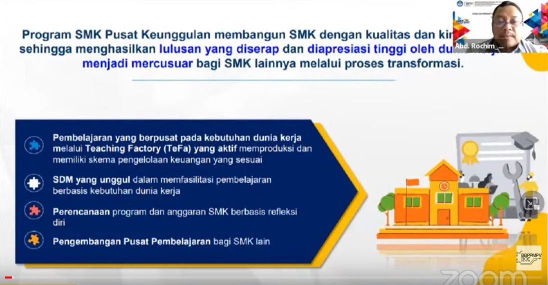 Sosialisasi Pendaftaran SMK Pusat Keunggulan Tahun 2022